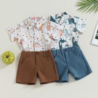 Cotton Boy Clothing Set & two piece Pants & top printed Others Set