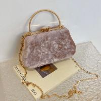 Velour Easy Matching Clutch Bag with chain Argyle PC