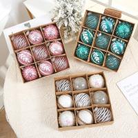 Plastique Boules de décoration de Noël modèle différent pour le choix plus de couleurs pour le choix Boîte