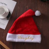 Chiffon & Peluche Chapeau de Noël Brodé couleur et motif différents pour le choix pièce