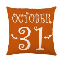 Linen Throw Pillow Covers Halloween Design & without pillow inner printed PC