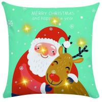 Linen Throw Pillow Covers without pillow inner & christmas design printed PC
