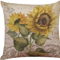 Linen Throw Pillow Covers without pillow inner printed PC