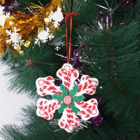 Arcilla polimérica Árbol de Navidad colgando de la decoración,  trozo