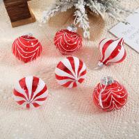 Polyester Kerst decoratie ballen Striped meer kleuren naar keuze Vak