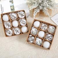 Polyester Boules de décoration de Noël modèle différent pour le choix plus de couleurs pour le choix Boîte