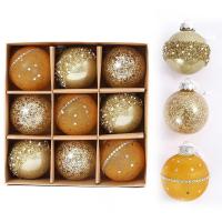 El plastico Bolas de decoración de Navidad, más colores para elegir, 9PCs/Caja,  Caja