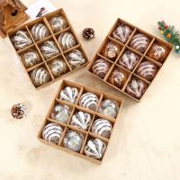 Plastic Christmas Decoration Balls durable & christmas design striped Box
