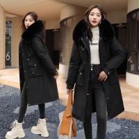 Polyester Women Parkas mid-long style & thicken & thermal PC