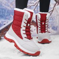 Synthetic Leather Snow Boots & anti-skidding & waterproof Plastic Injection Solid Pair