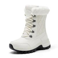 Cowhide Snow Boots & thermal Plastic Injection Solid Pair