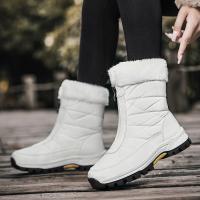 Synthetic Leather Snow Boots hardwearing & thermal Plastic Injection Solid Pair