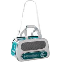 PE Plastic & Oxford & Nylon Pet Carry Handbag attached with hanging strap & breathable PC