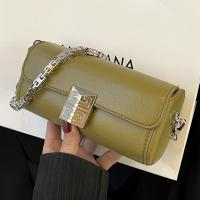 PU Leather Box Bag Handbag with chain & soft surface PC