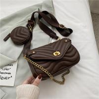 PU Leather With Coin Purse Shoulder Bag attached with hanging strap PC