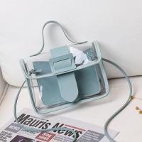 PVC & PU Leather Easy Matching Handbag transparent PC