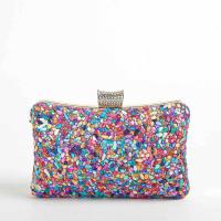 Polyester Easy Matching Clutch Bag with chain & with rhinestone PC