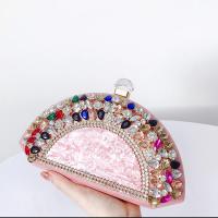 Acrylic Easy Matching Clutch Bag with chain & with rhinestone PC