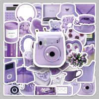 Pressure-Sensitive Adhesive & PVC Creative & Waterproof Decorative Sticker for home decoration purple Bag