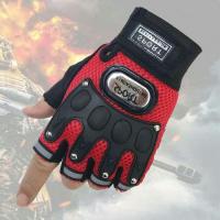 Nylon hand protecting Riding Half Finger Glove & anti-skidding & breathable : PC