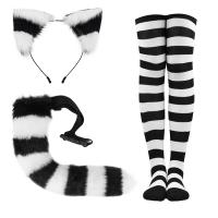 Plush Easy Matching Costume Accessories multiple pieces striped Set