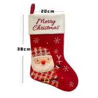 Lijm gebonden stof Kerstdecoratie sokken meer kleuren naar keuze stuk