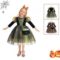 Viscose & Polyester Ball Gown Children Halloween Cosplay Costume Halloween Design Cotton PC
