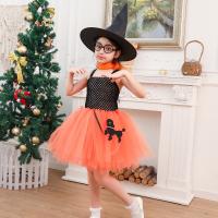 Nylon & Polyester Ball Gown Children Halloween Cosplay Costume Halloween Design  Puppy Pattern PC