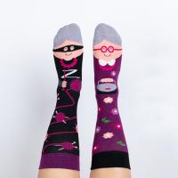 Algodón Calcetines de rodilla unisex, jacquard, diferente color y patrón de elección, :,  Par