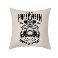 Plush & Polyester Throw Pillow Covers Halloween Design & durable printed PC