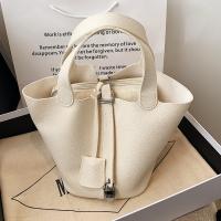 PU Leather Bucket Bag Handbag large capacity & soft surface PC