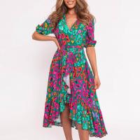 Baumwolle Einteiliges Kleid, Gedruckt, mehr Farben zur Auswahl,  Stück