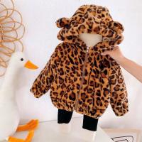 Králičí chlupy & Poliestere Dětský kabát Leopard Giallo kus