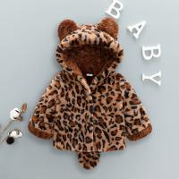 Polyester Children Coat & thermal leopard brown PC