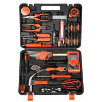 Cr-V Steel Hardware Tools Set durable & portable Plastic orange Set