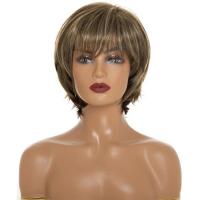 High Temperature Fiber short hair Wig Can NOT perm or dye & for women mixed colors PC