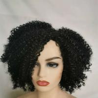 High Temperature Fiber short hair Wig Can NOT perm or dye & for women & curling black PC