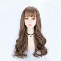 High Temperature Fiber mid-long hair & Wavy Wig Can NOT perm or dye & for women PC