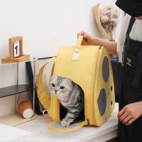 PU Leather Pet Backpack portable & breathable PC