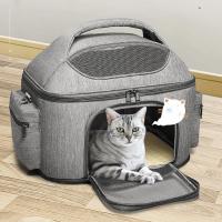 Cationic Fabric foldable Pet Carry Handbag portable & breathable PC
