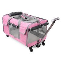 Oxford foldable Pet Trolley Case portable & breathable PC