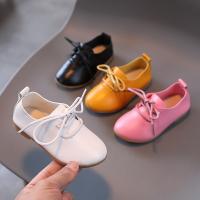 Rubber & Synthetic Leather front drawstring Girl Kids Shoes Others Pair