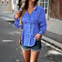 Polyester Vrouwen lange mouw Shirt Afgedrukt ander keuzepatroon meer kleuren naar keuze stuk