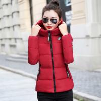 Polyester windproof & With Siamese Cap Women Parkas & thermal Solid PC