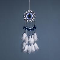 Feather & Iron Easy Matching Dream Catcher Hanging Ornaments Wall Hanging white PC