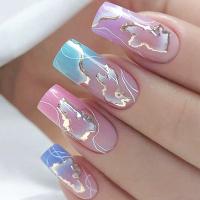 Plastic Creative & Easy Matching Fake Nails pink Set