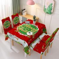 Mixed Fabric & Polyester Antifouling & Waterproof Table Cloth christmas design printed PC