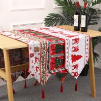 Polyester Fabrics Christmas Table Runner christmas design knitted PC