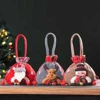 Plüsch Weihnachts-Geschenk-Tasche, unterschiedliche Farbe und Muster für die Wahl,  Stück
