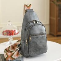 PU Leather Sling Bag soft surface Polyester Cotton PC